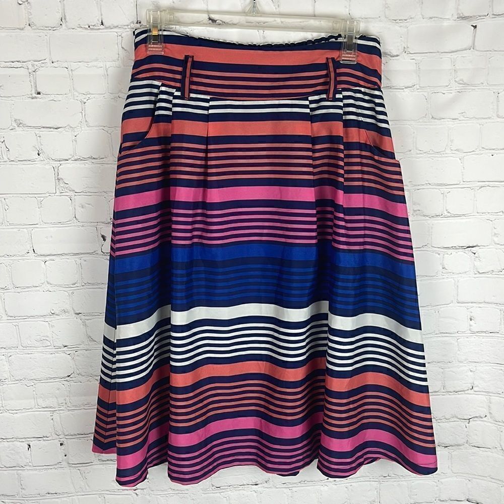 Old Navy Multicolored Striped Midi Skirt Size Small